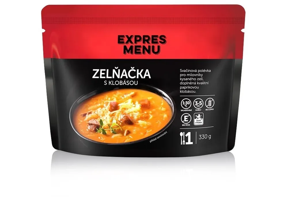 Expres Menu Zelná polévka s klobásou 1porce 330 g Akce