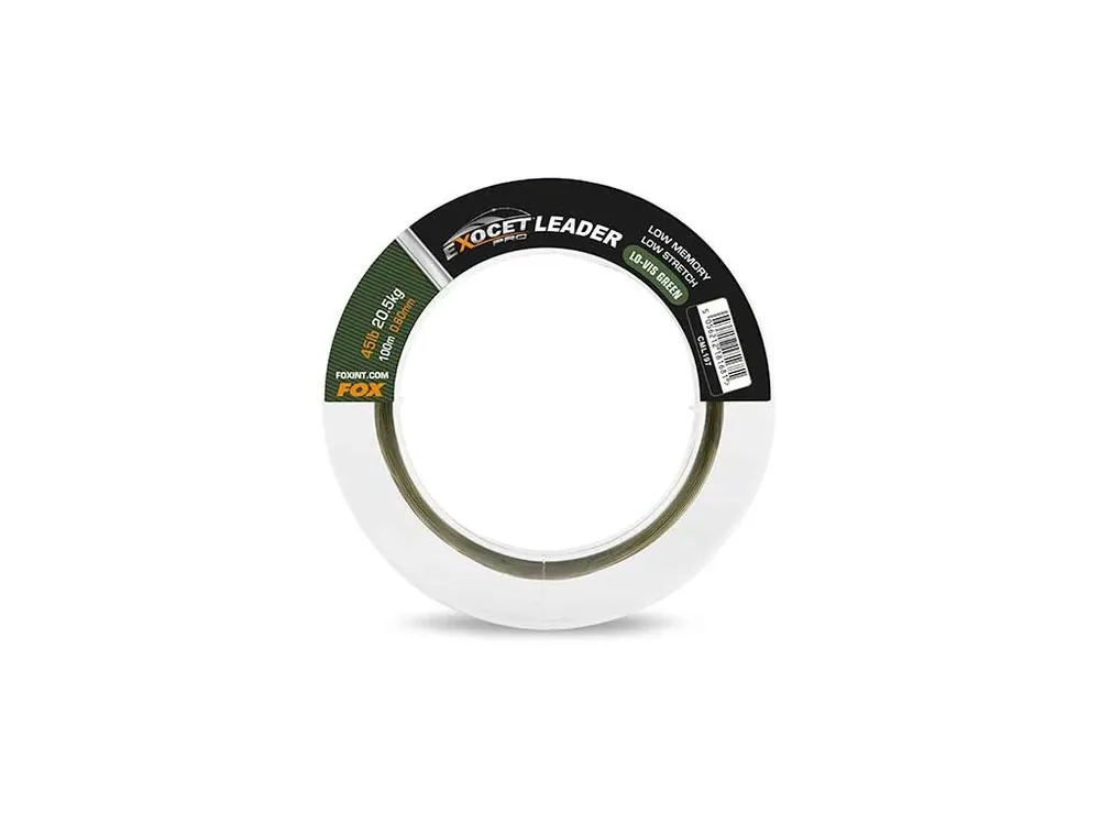 Fox Vlasec Exocet Pro Low Vis Green Leader 0,60mm 45lb 20,5kg 100m Objednat Nyní