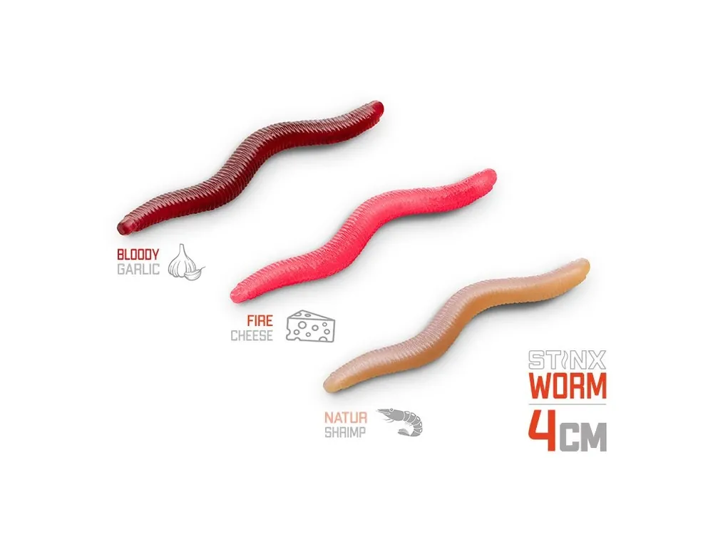 Poslední Šance Delphin Umělá nástraha B! StinxWorm 50ks 4cm Shrimp Skiny