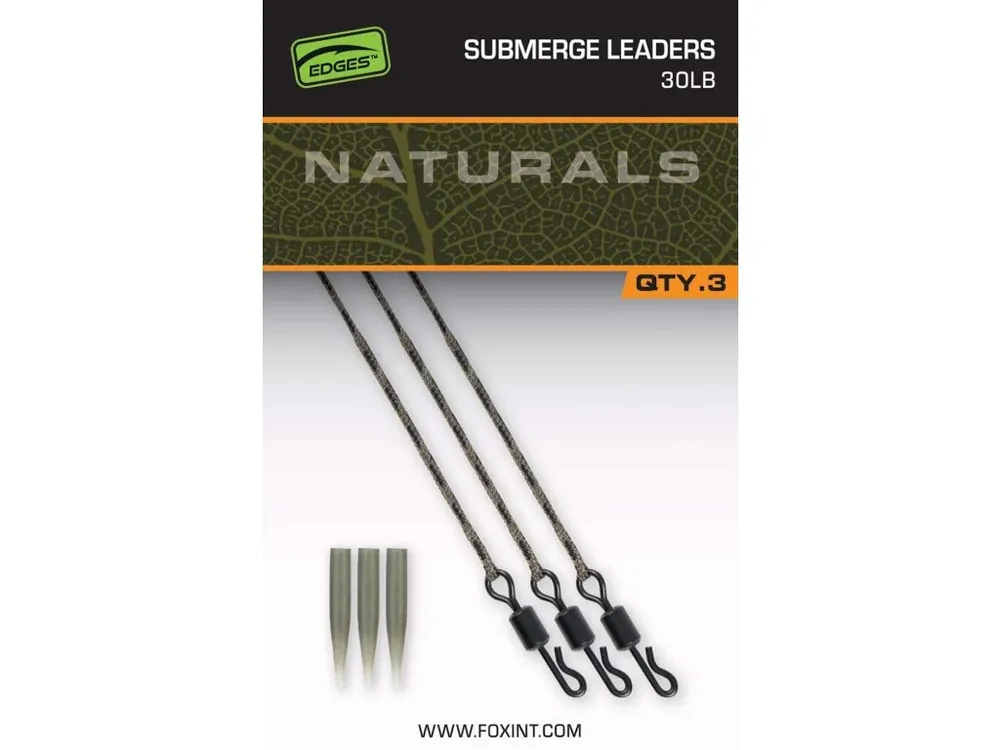 Fox Montáž Edges Naturals Submerged Leaders 3ks 30lb Must-Have
