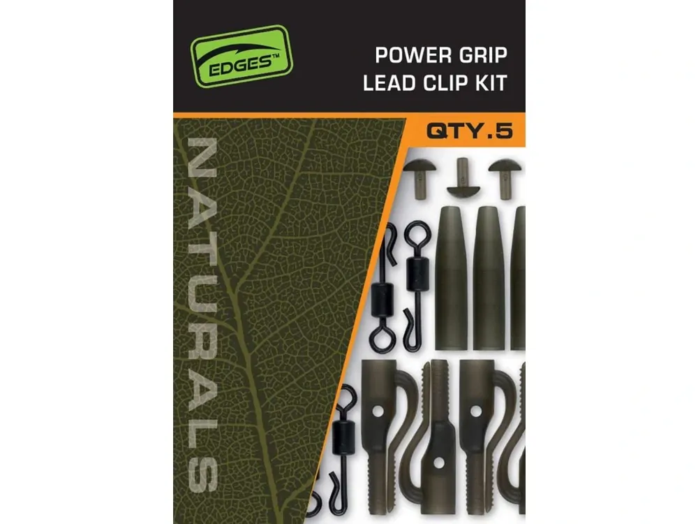 Speciální Cena Fox Montáž Edges Naturals Power Grip Lead clip kit x 5