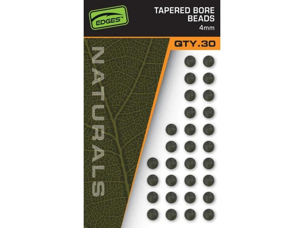 Nová Kolekce Fox Nárazové Kuličky Edges Naturals Tapered Bore Beads 30ks 4mm