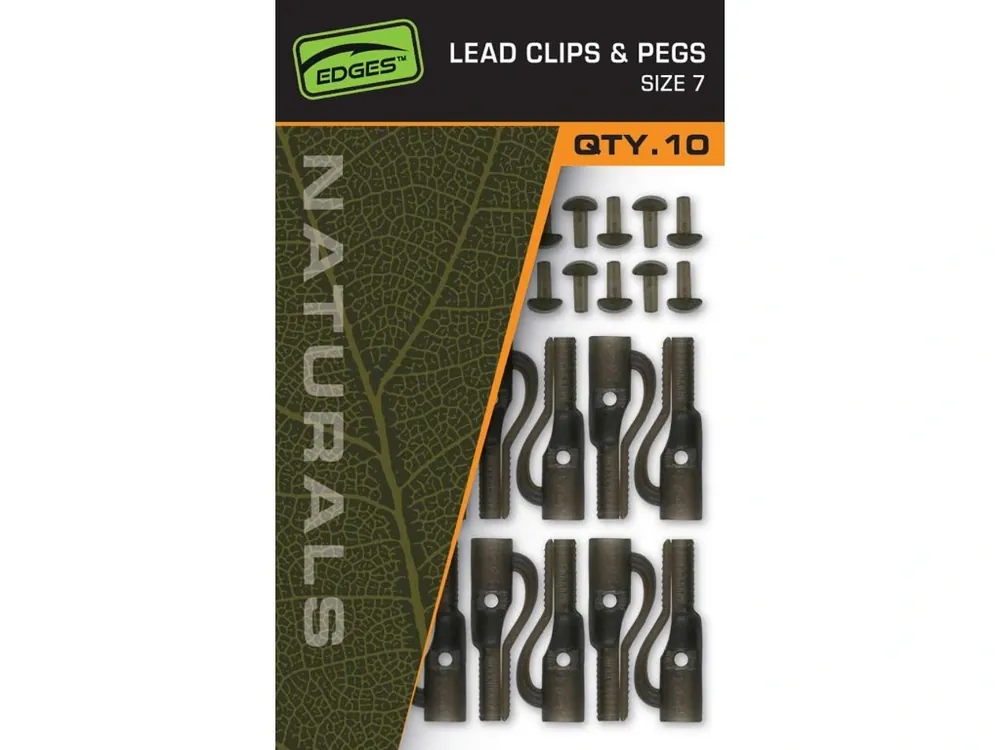 Jen Po Omezenou Doba Fox Závěsky Edges Naturals Lead Clips & pegs Size 7 10ks