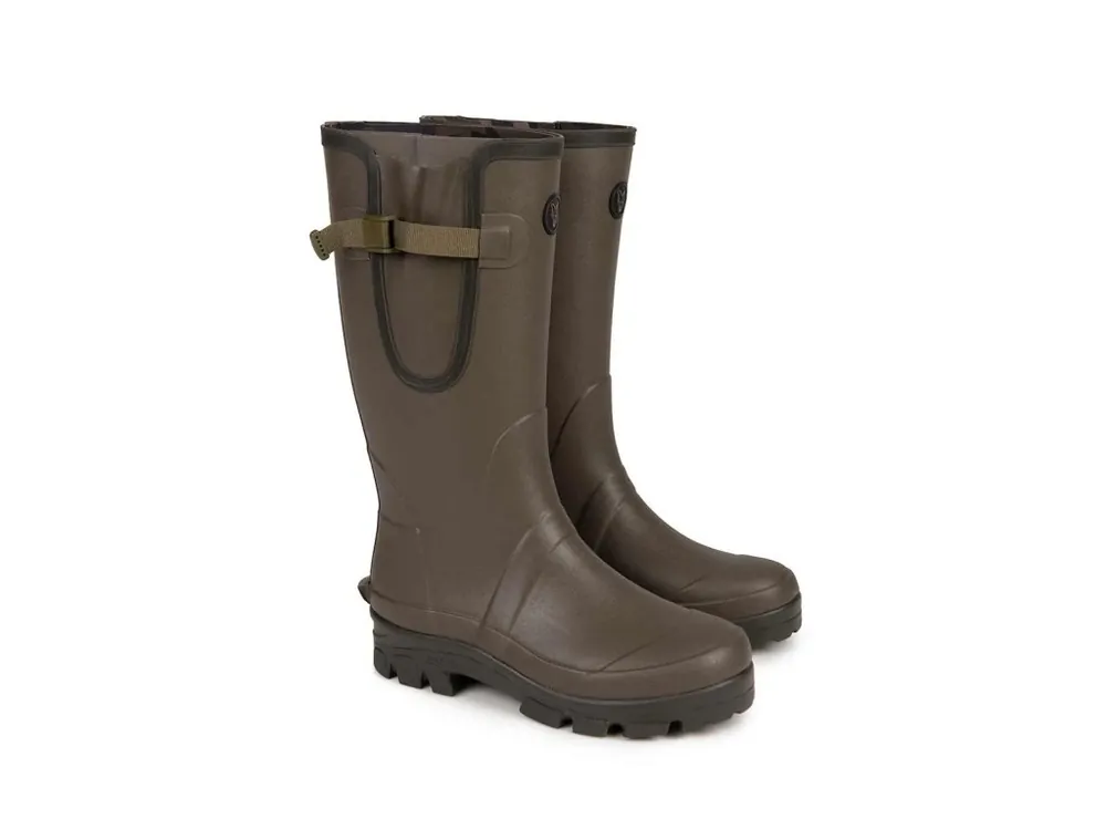 Fox Holínky Neoprene Lined Camo Khaki Wellies vel. 45 Horká Nabídka