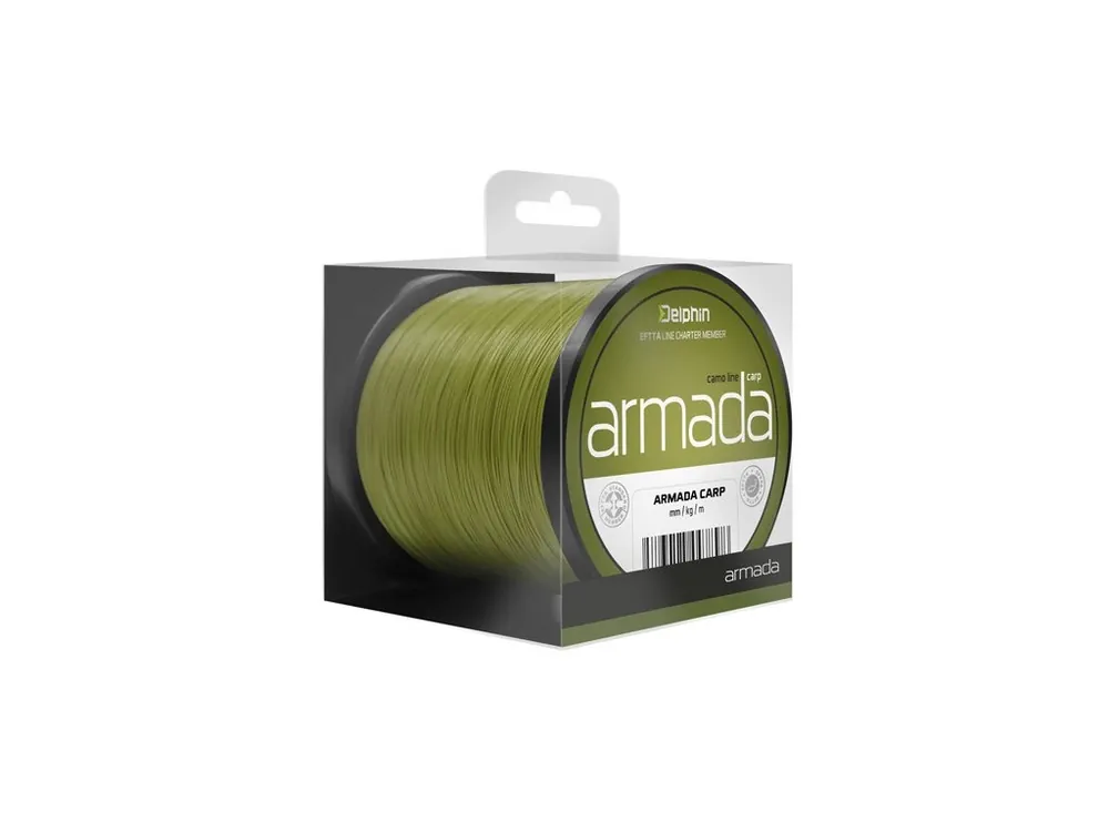 Vrácení Zdarma Delphin ARMADA CARP zelená 1000m 0,35mm 9,2kg