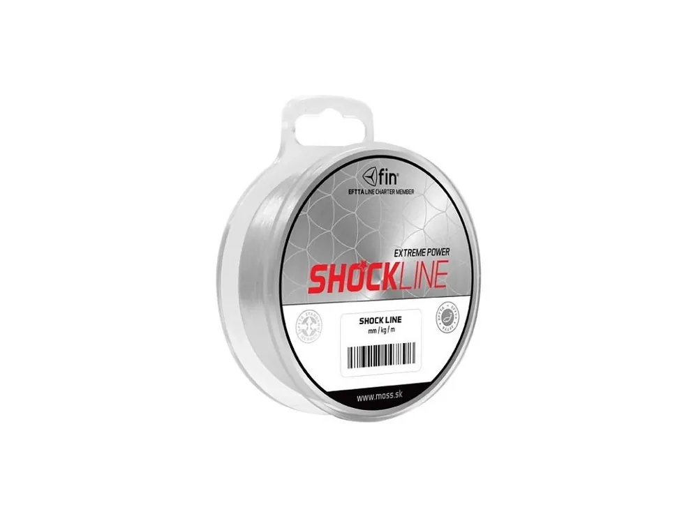 Akční Nabídka Delphin FIN SHOCK Line šokový vlasec návazcový 80m 0,70mm 28,6kg
