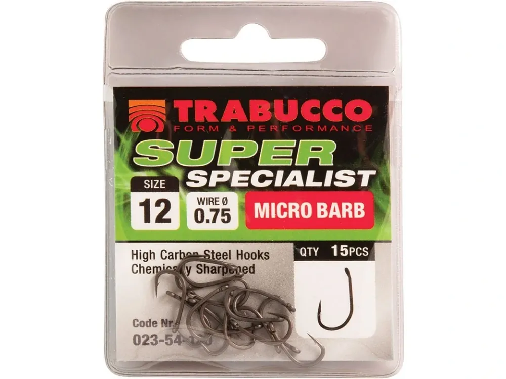Autentický Trabucco háčky Super Specialist 15ks 14