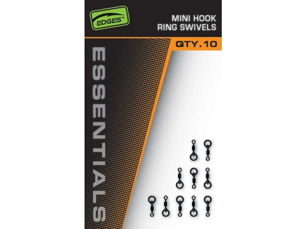 Fox Obratlíky Edges Essentials Mini Hook Ring Swivels 10ks Super Cena