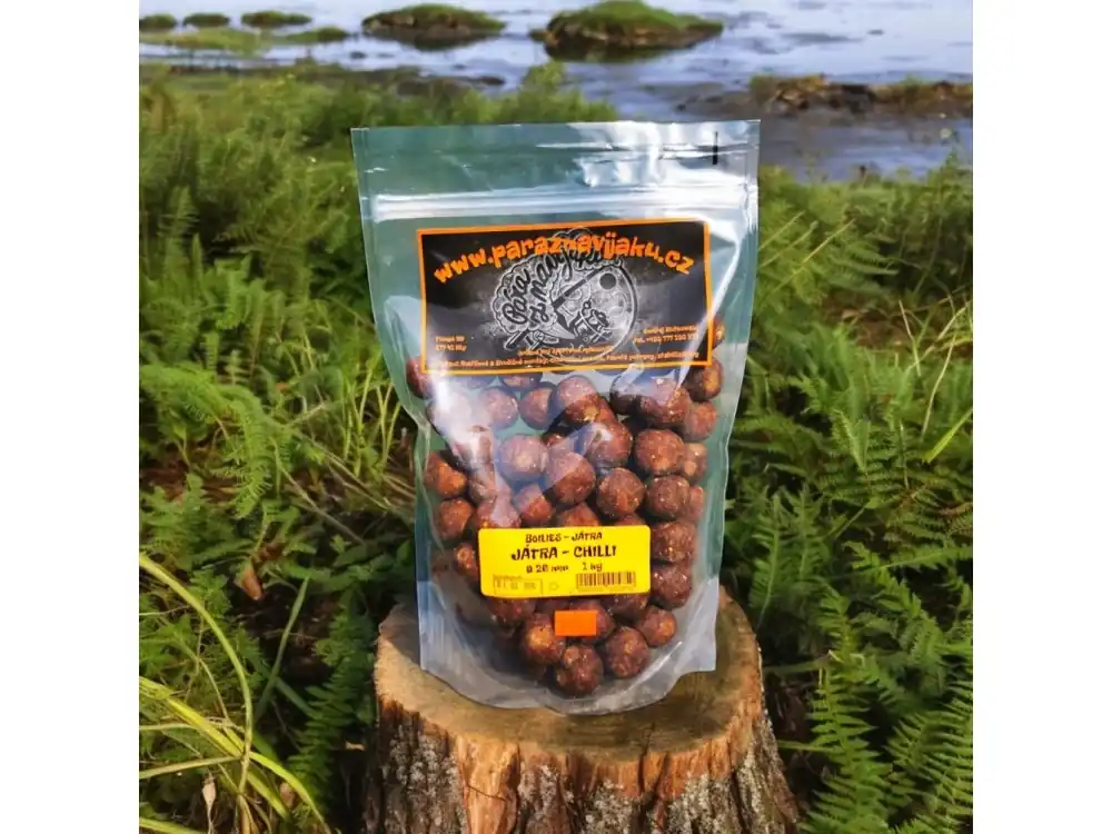 Cenově Výhodný Boilies JÁTRA, Játra-Chilli pr. 26mm 1kg