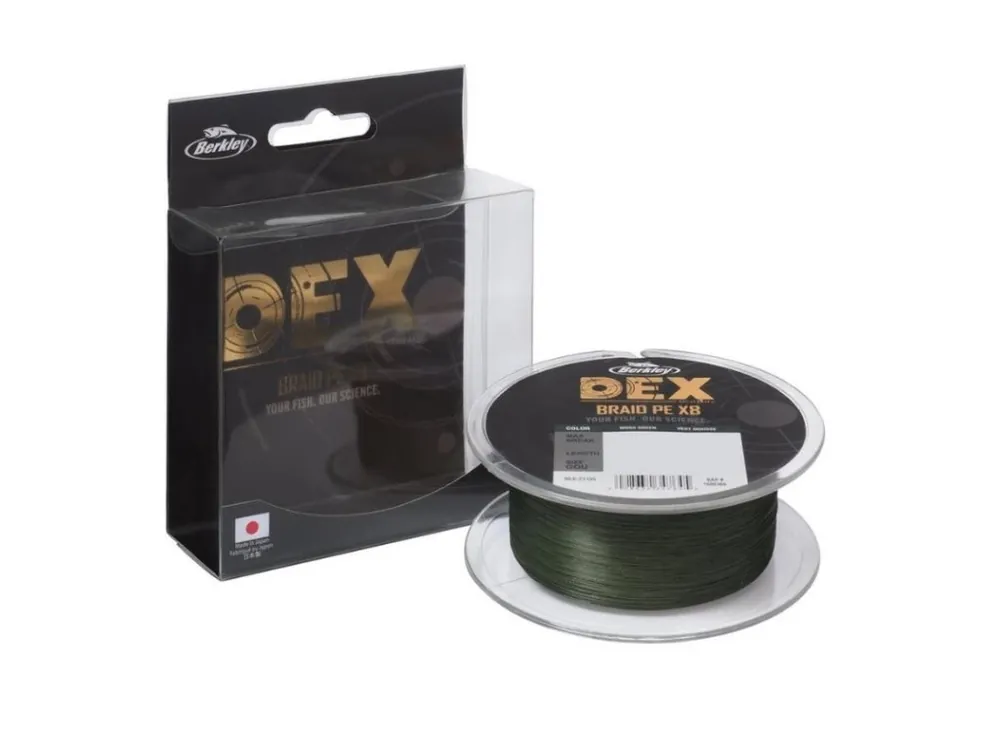 Berkley Šňůra DEX BRAID PE x8 300m 0,10mm 7,9kg Výhodná Nabídka