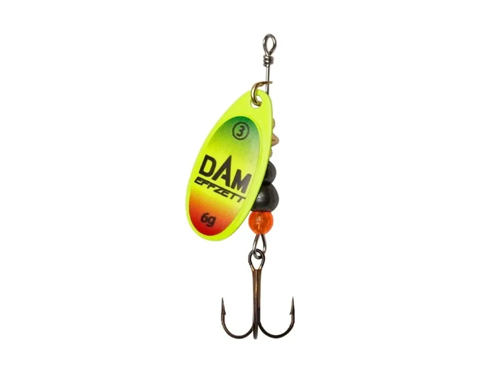 Horká Nabídka DAM Třpytka Effzett Fluo Spinner Trio 10g vel.4