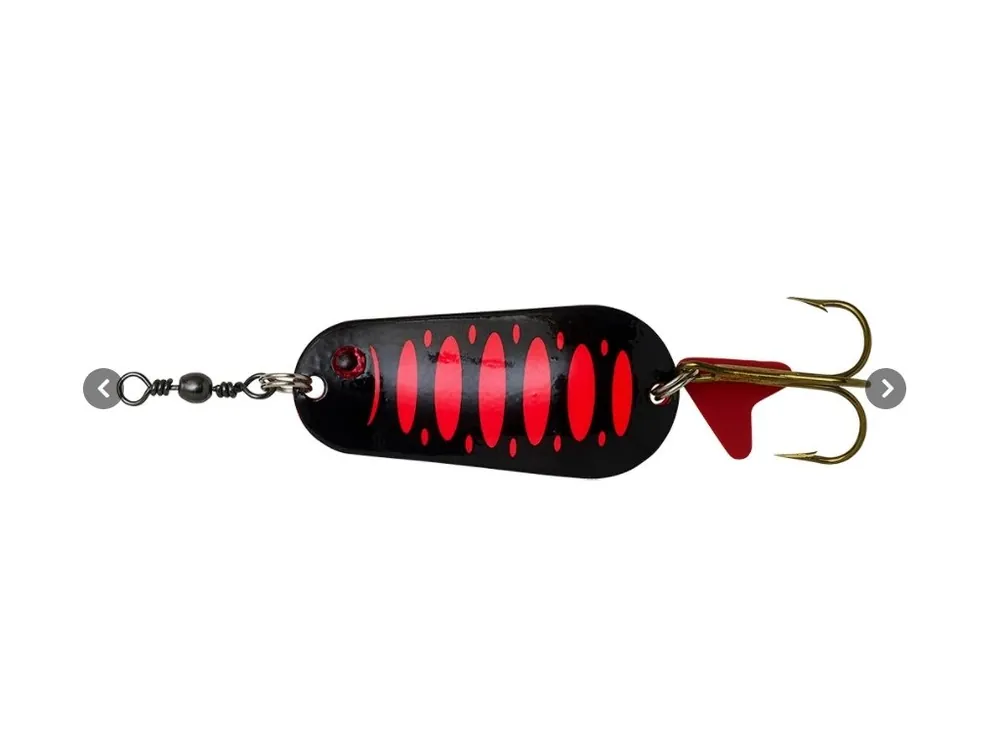 Must-Have DAM Třpytka Effzett Standard Spoon UV Fluo Red Black 16g 4,5cm