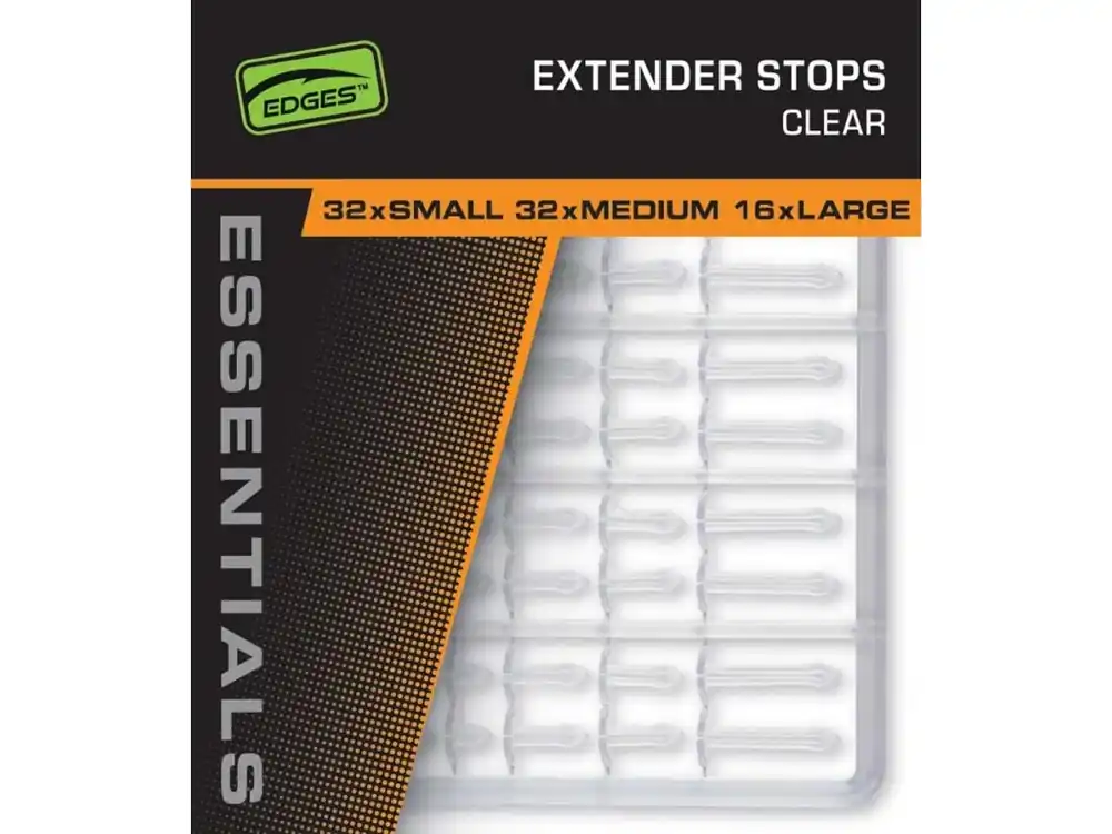 Fox Zarážky Edges Essentials Extender Stops 2 ks Clear Zlevněný