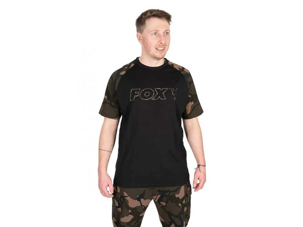 Fox Tričko Black Camo Outline T-Shirt vel. L Expresní Doručení