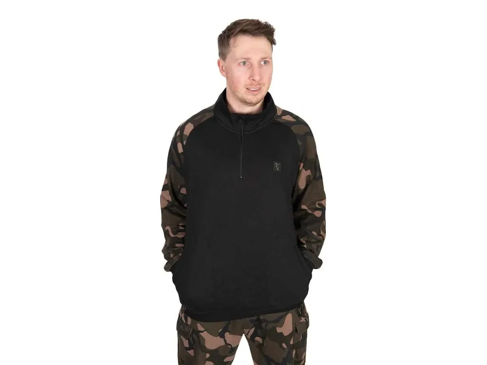 Fox Mikina LW Black Camo QTR Zip vel. L Oblíbený