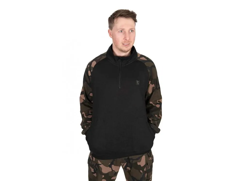Pouze Dnes Fox Mikina LW Black Camo QTR Zip vel. 2XL