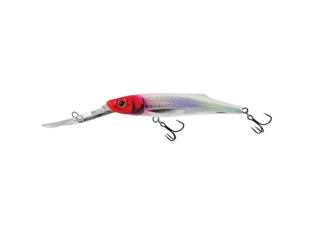Salmo Wobler Freediver Super Deep Runner 9cm Holographic Red Head Zlevněný