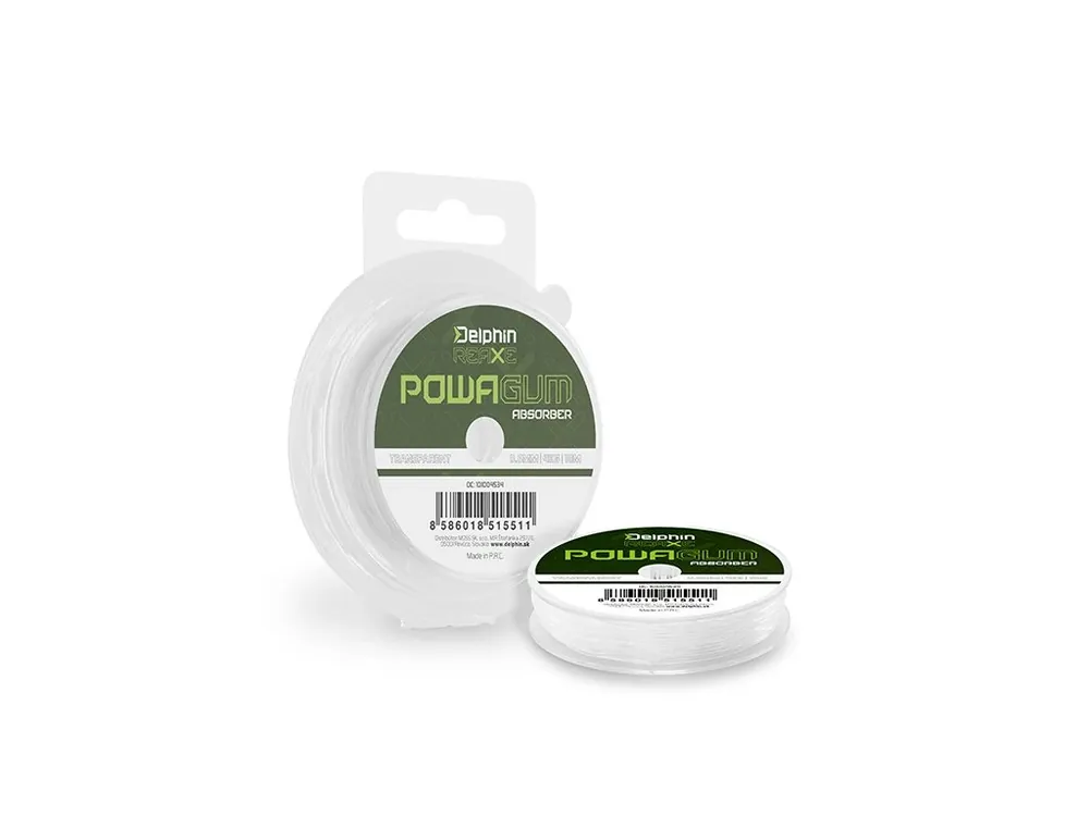 Delphin Powa GUM Absorber REAXE Čirá 10 m 1mm 8kg Speciální Cena