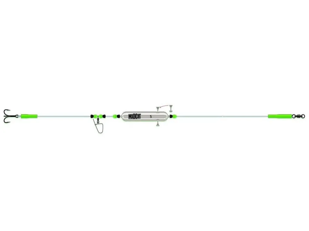 Časově Omezené Madcat Návazec Adjustable River Rigs Nose Clip Triple 250 cm 1,3 mm 165 lb