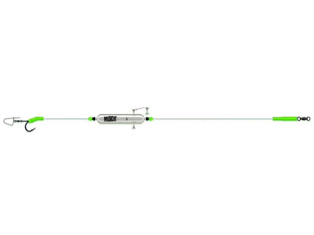 Nová Kolekce Madcat Návazec Adjustable River Rigs Nose Clip Triple 250 cm 1,3 mm 165 lb S 6/0 20 g