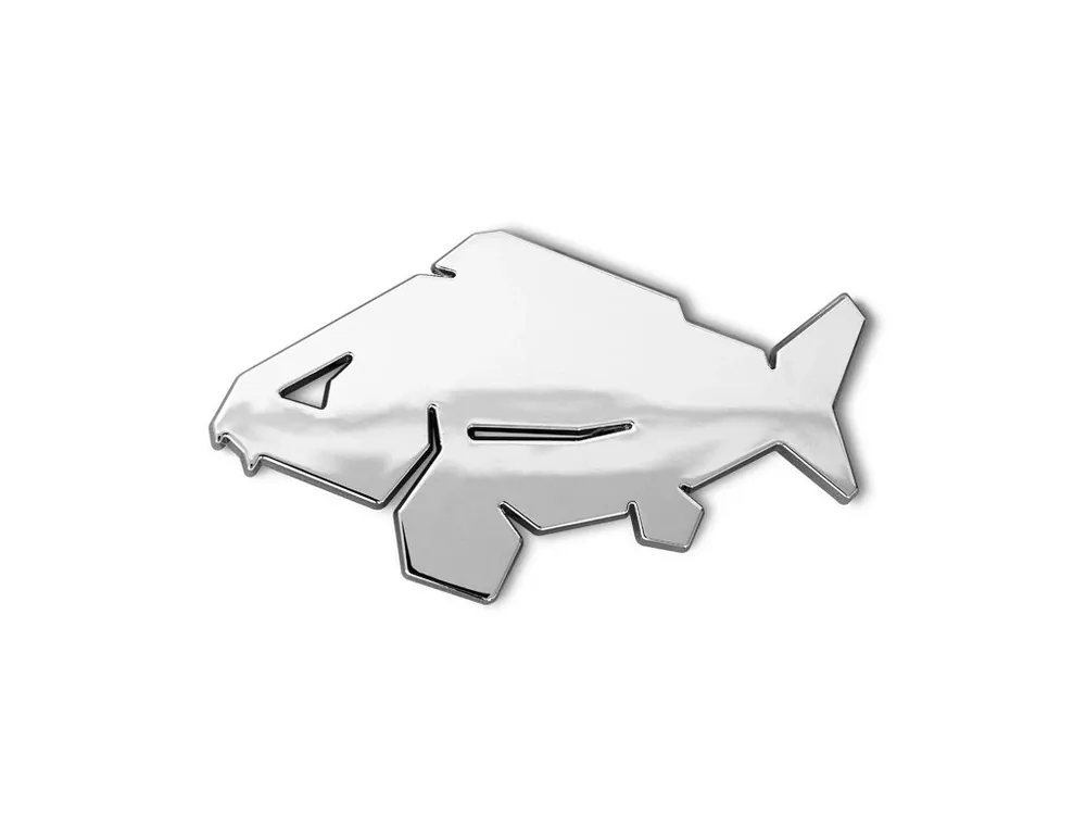 Delphin 3D nálepka CARP chrom Rychlé Dodání