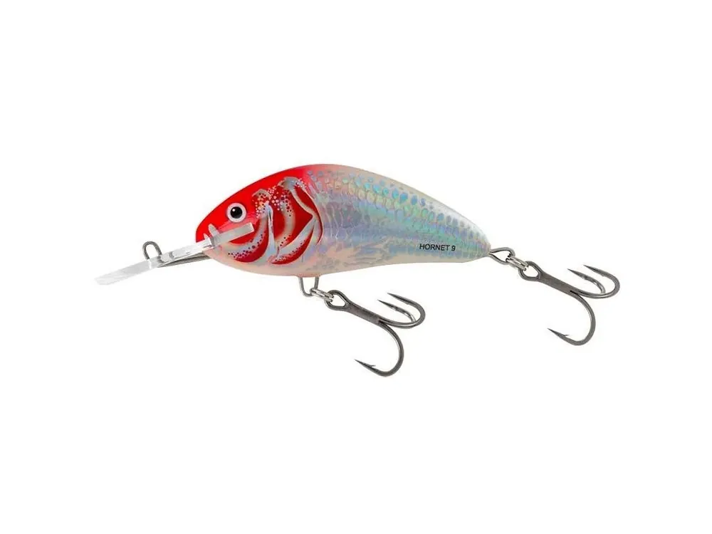 Výprodej Salmo Wobler Hornet Floating Holo Red Hed 9 cm