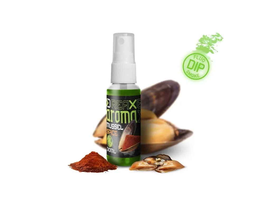 Aktuální Delphin Dipovací sprej AromaX 30ml Mušle-Koření/fluo zelená