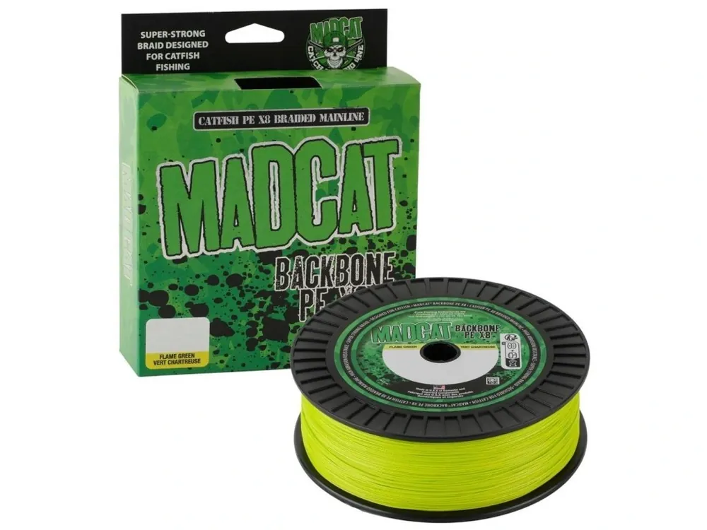 Super Cena Madcat Splétaná Sumcová Šňůra Backbone PE X8 300 m 0,60 mm 84,1 kg