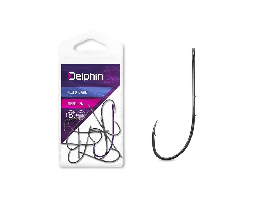 Delphin Háček na čeburašku B! NEO X-BARB 8ks 2/0 Nejprodávanější
