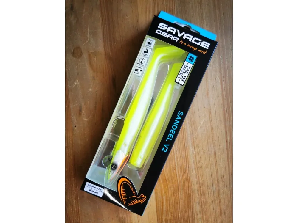 Savage Gear gumová nástraha Sandeel V2 Lemon 15,5 cm 46 g 2v1 Aktuální
