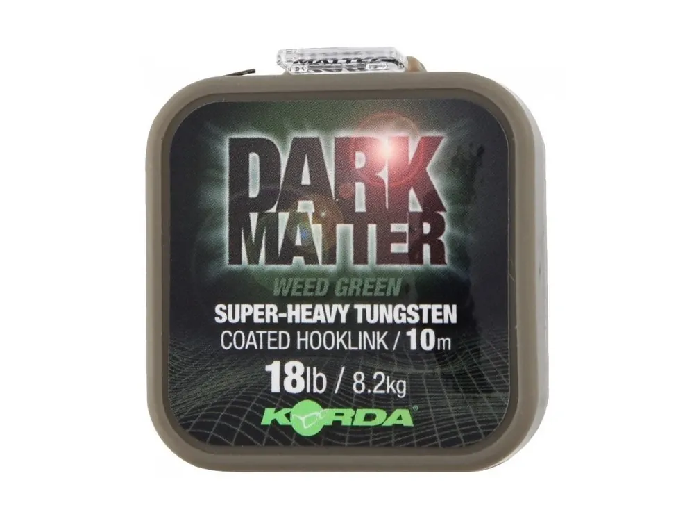 Speciální Cena Korda Návazcová Šňůrka Dark Matter Tungsten Coated Braid Weed Green 10 m 18lb 8,2kg