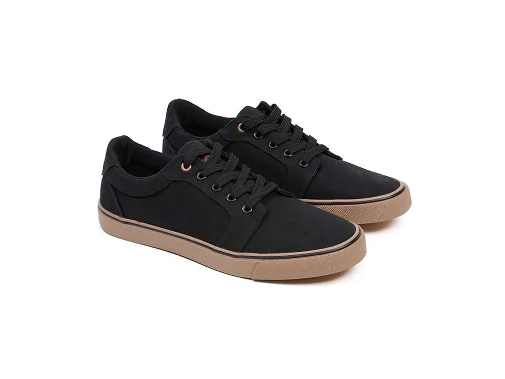 Fox Boty Black Canvas Shoe vel. 45 Výprodej
