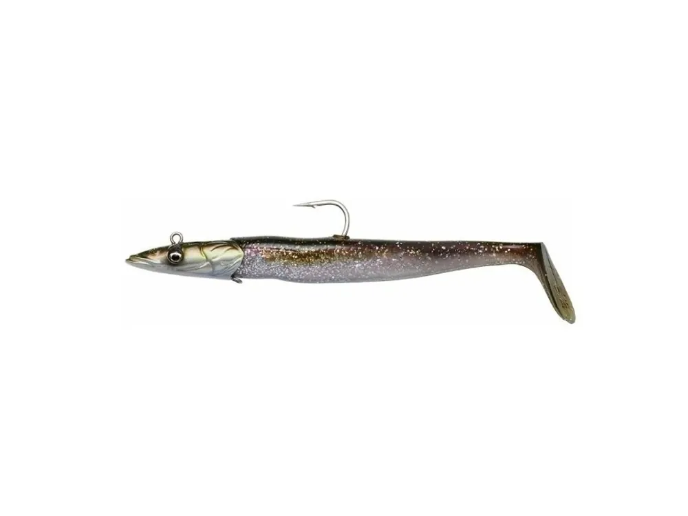 Savage Gear gumová nástraha Sandeel V2 Blue Pearl Silver 15,5 cm 46 g 2v1 Finální Výprodej