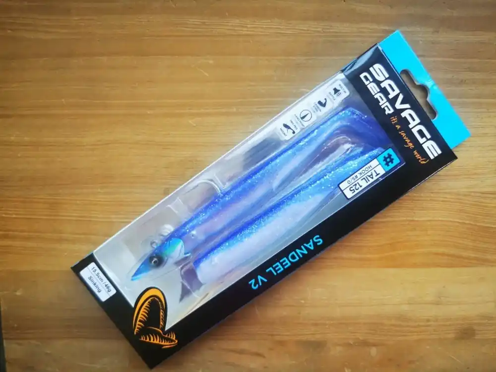 Savage Gear gumová nástraha Sandeel V2 Blue Pearl Silver 21,5 cm 140 g 2v1 Horká Nabídka