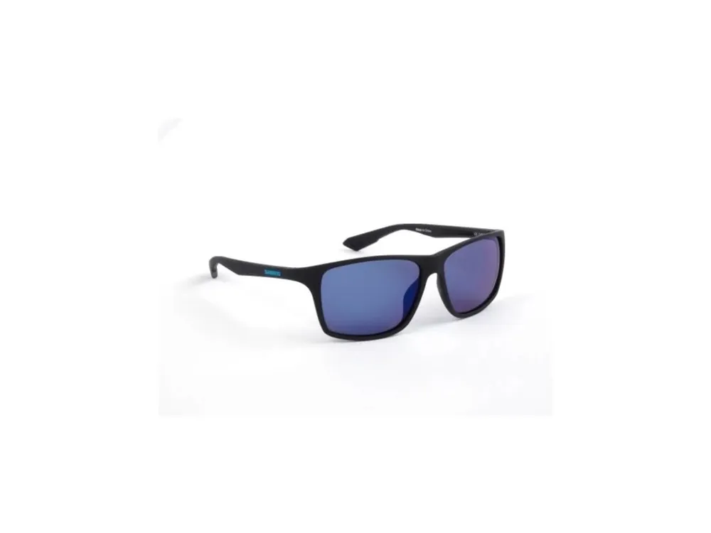 Finální Výprodej Shimano Sluneční brýle Technium Matte Black & Blue Mirror