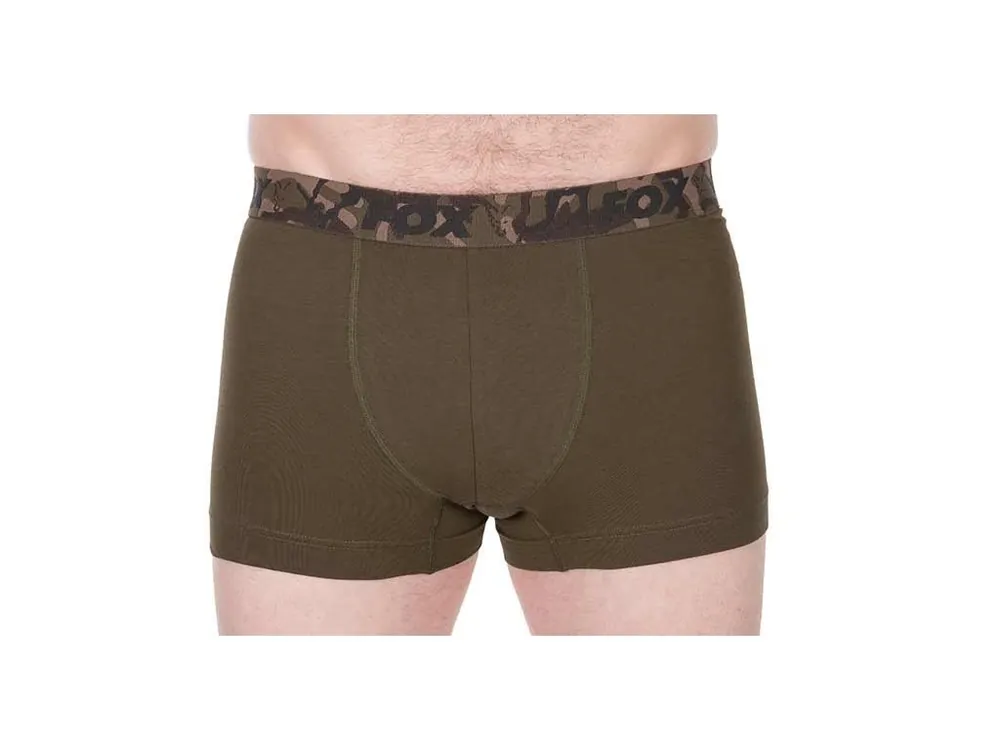 Sleva Fox Trenýrky Boxer Shorts Khaki/Black 2ks M