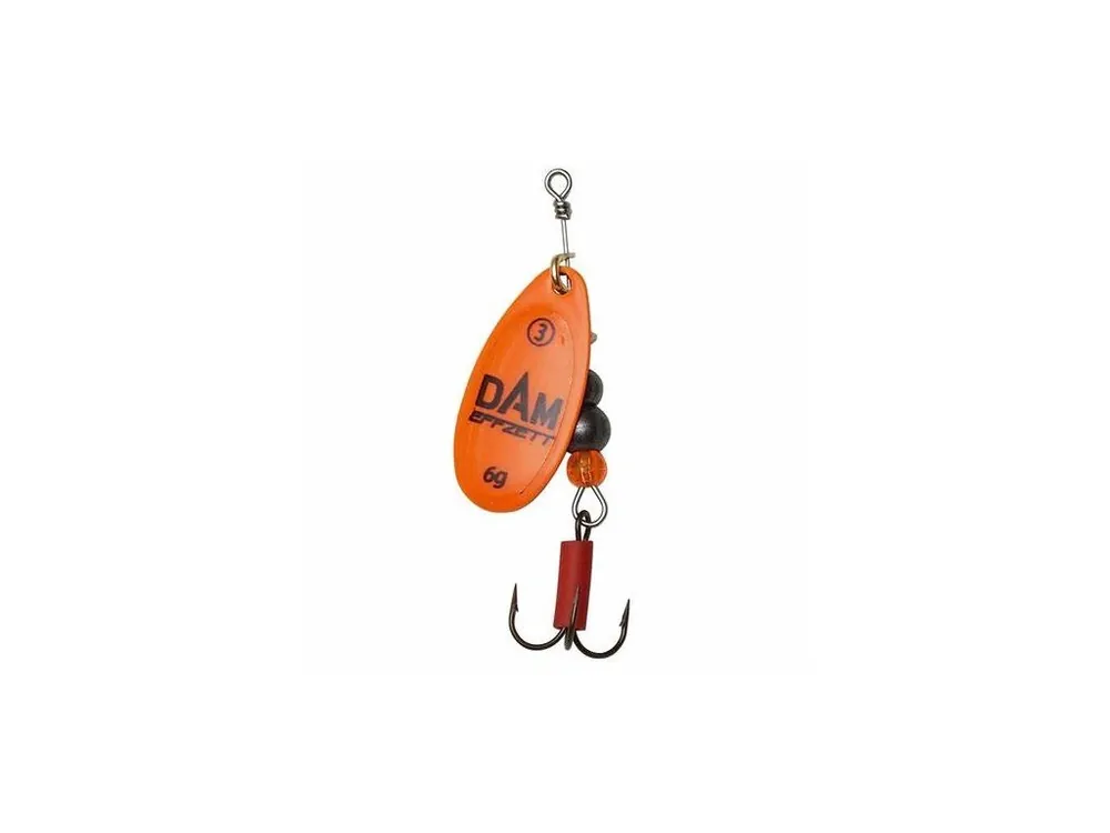 Tovární Cena DAM Třpytka Effzett Fluo Spinner Orange 10g vel.4