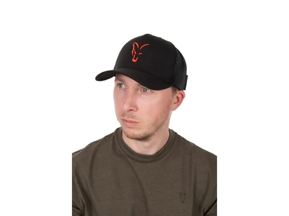 Poslední Šance Fox Kšiltovka Collection Trucker Cap Black Orange