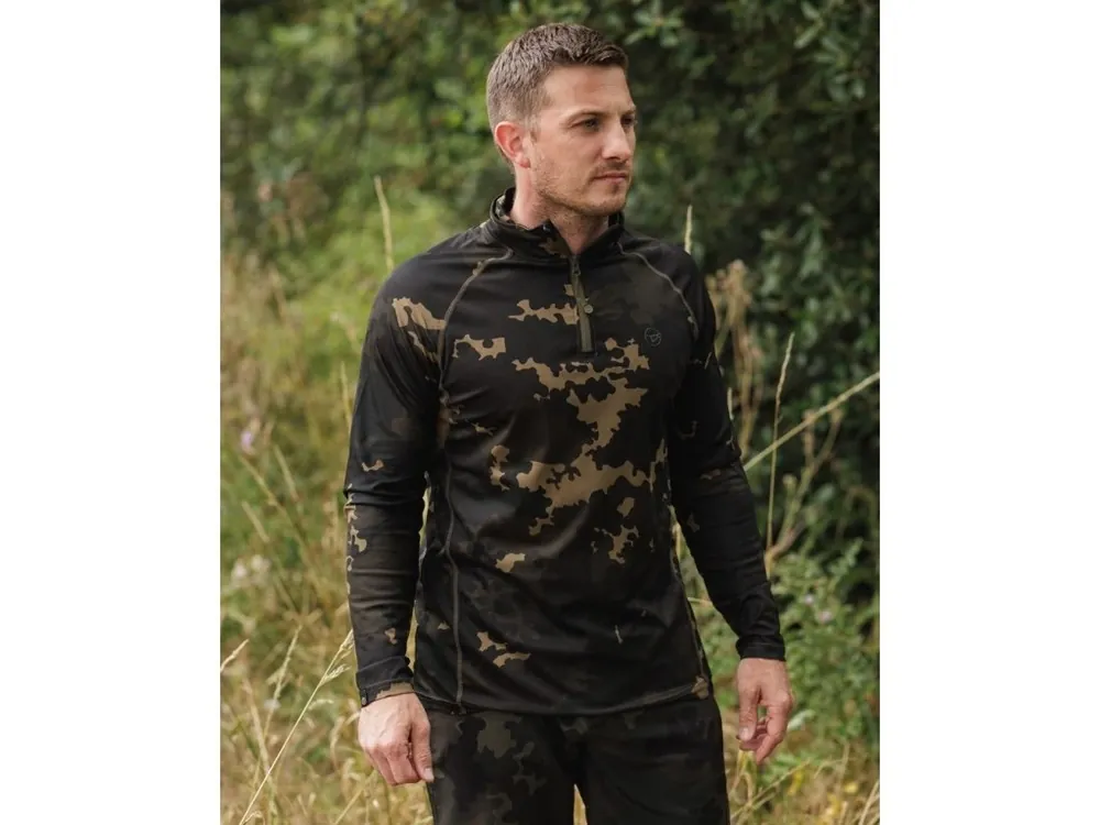 Nejlepší Volba Korda Triko Kool UPF Zip Jersey Dark Kamo 2XL