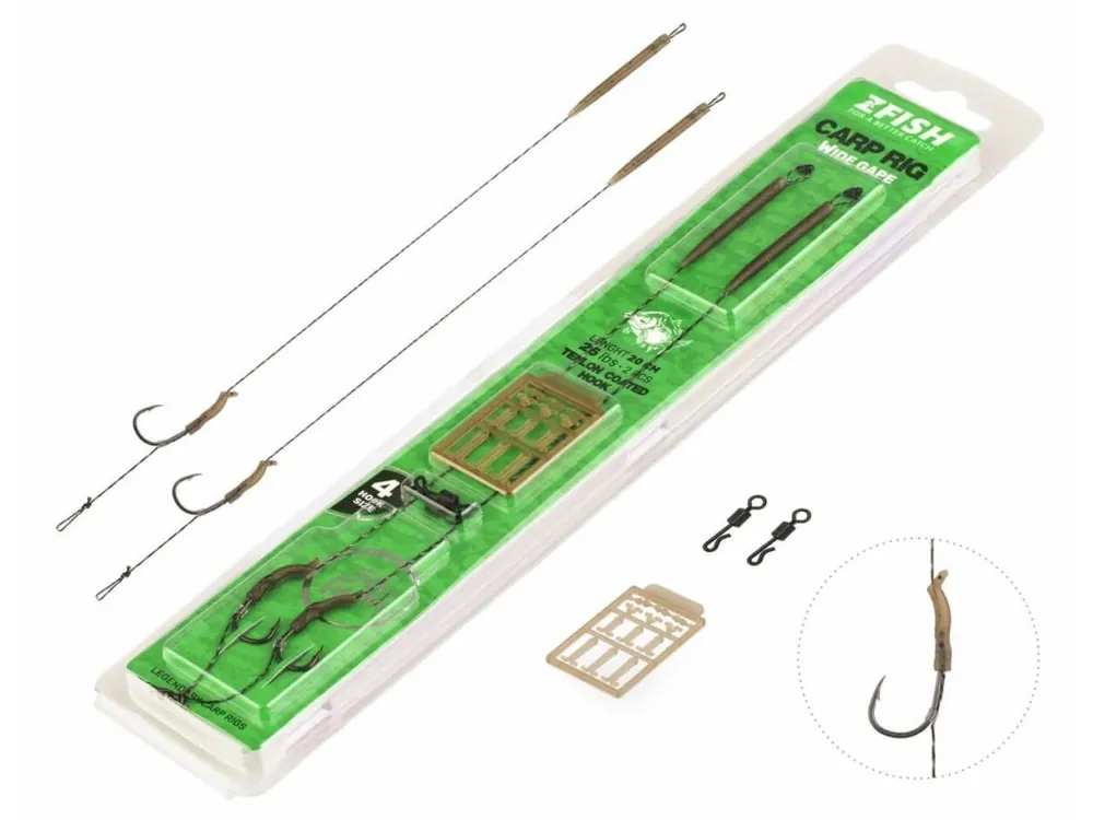 Zfish Návazec Wide Gape Carp Rig 20 cm vel.6 Akce