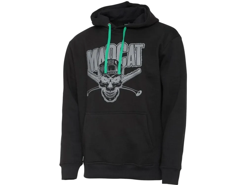 Madcat Mikina Skull Hoodie Black XL Výprodej
