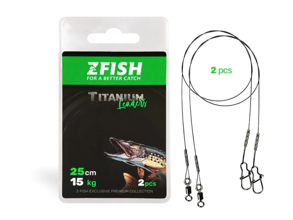 Zfish Lanko Titanium Leader 2 ks 20cm 12kg Časově Omezené