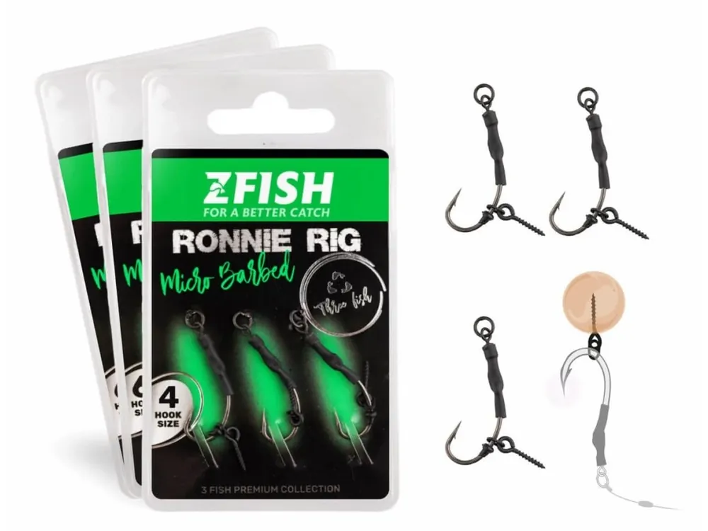 Cenový Hit Zfish Návazec Ronnie Rig 3 ks vel. 8