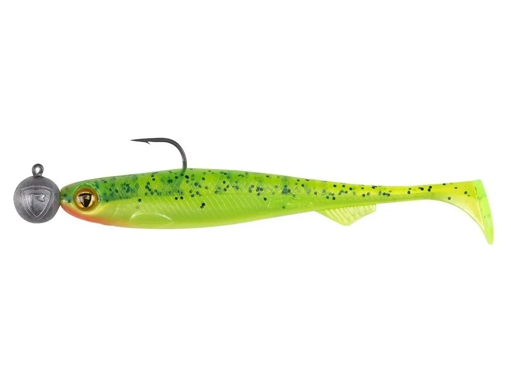 Fox Rage Gumová nástraha Bulk Loaded Slick Shad UV Lemon Tiger 11cm 10g 3/0 Akce
