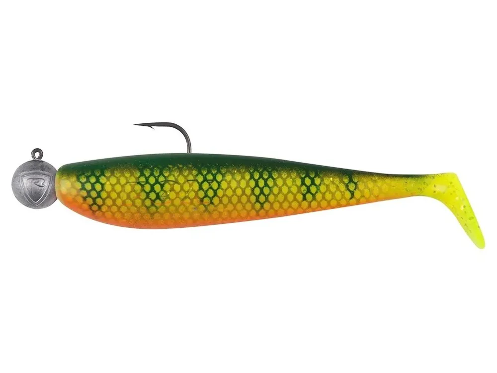 Fox Rage Gumová Nástraha Loaded Zander Pro Shad UV Natural Perch 10cm 10g 3/0 Nová Kolekce