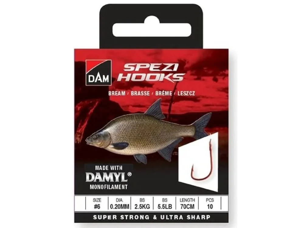 Dam Návazec Spezi Bream vel.14 70 cm 10 ks 0,16 mm 1,8 kg Bezpečná Platba