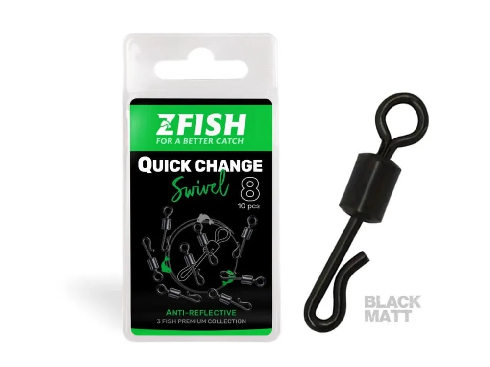 Zfish Obratlík Quick Change Swivel Matt 10 ks Cenová Bomba