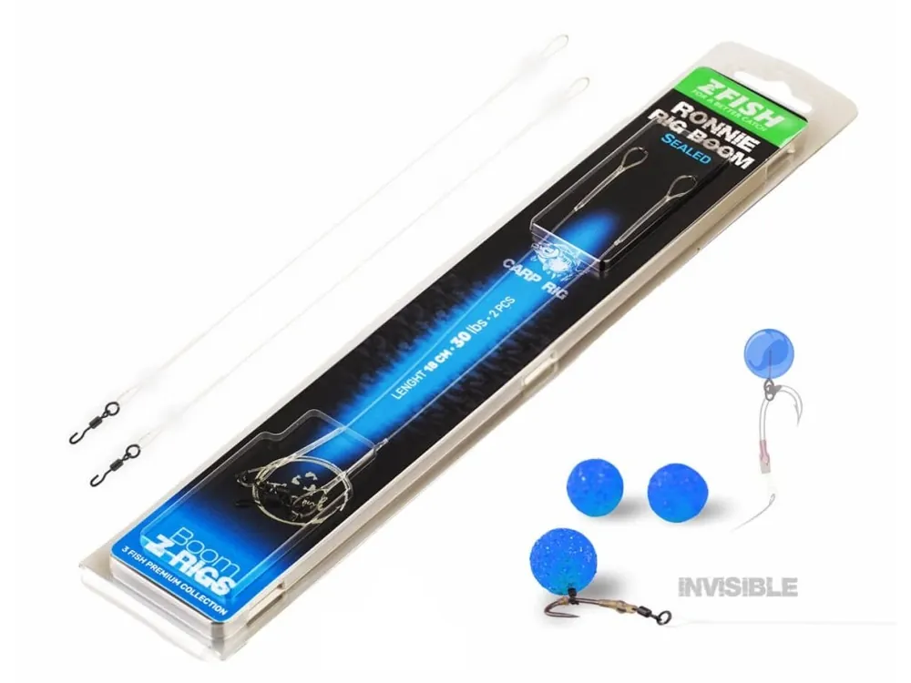 Zfish Návazec Zatavený Ronnie Rig Boom 18 cm 30 lb 2 ks Aktuální