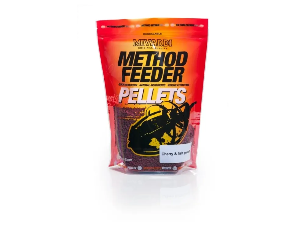Dokud Zásoby Vydrží Mivardi Pelety Method Pellets Cherry & Fish Protein 750 g