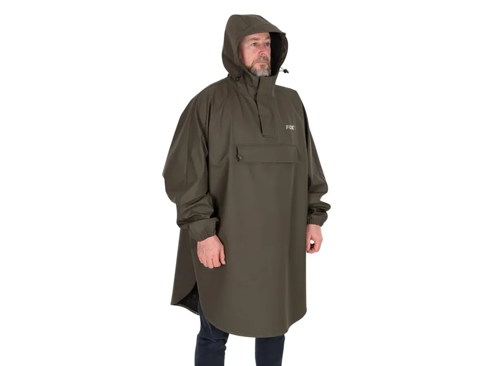 Fox Pončo Khaki Poncho One Size Expresní Doručení
